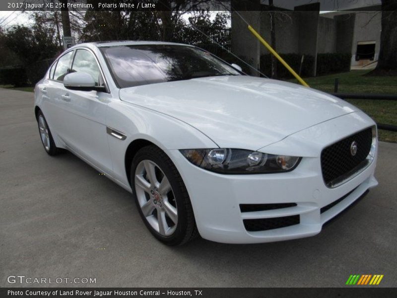 Polaris White / Latte 2017 Jaguar XE 25t Premium