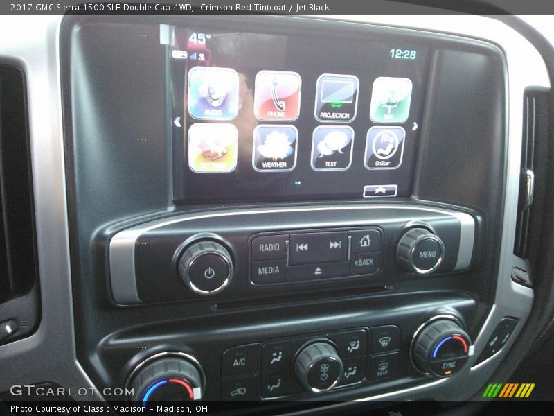 Crimson Red Tintcoat / Jet Black 2017 GMC Sierra 1500 SLE Double Cab 4WD