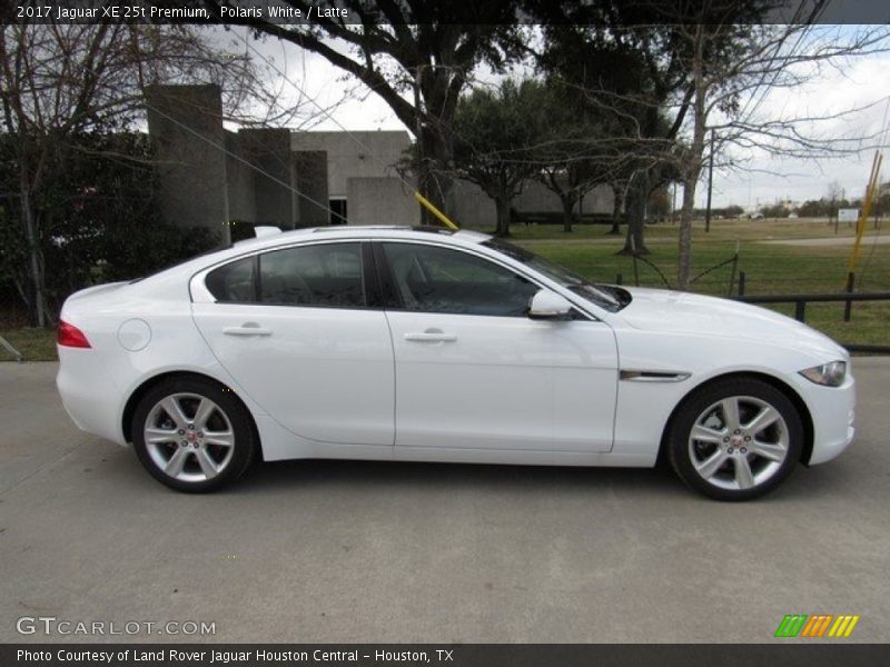 Polaris White / Latte 2017 Jaguar XE 25t Premium