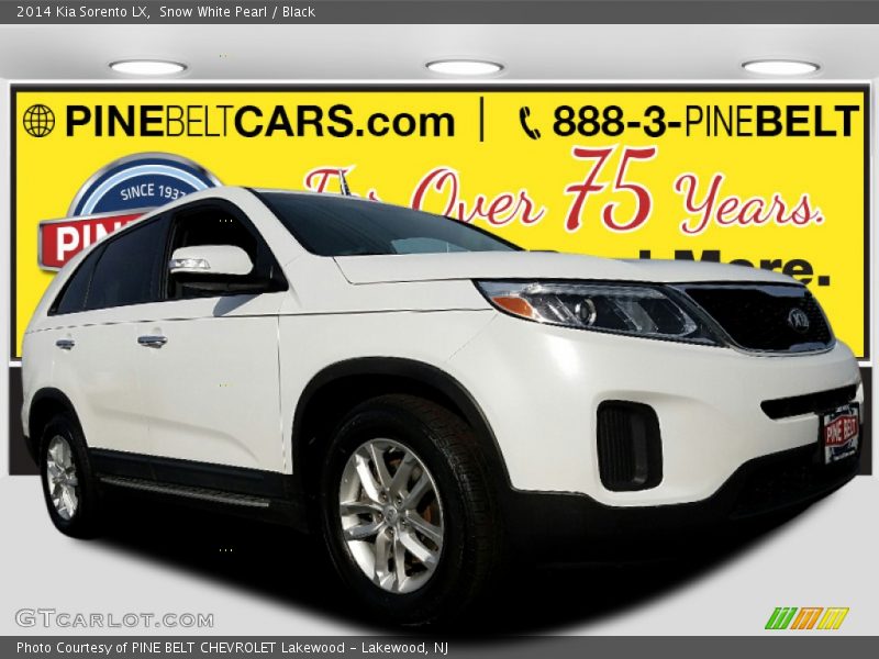 Snow White Pearl / Black 2014 Kia Sorento LX