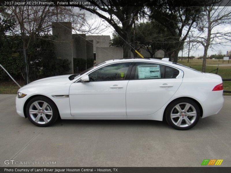 Polaris White / Latte 2017 Jaguar XE 25t Premium