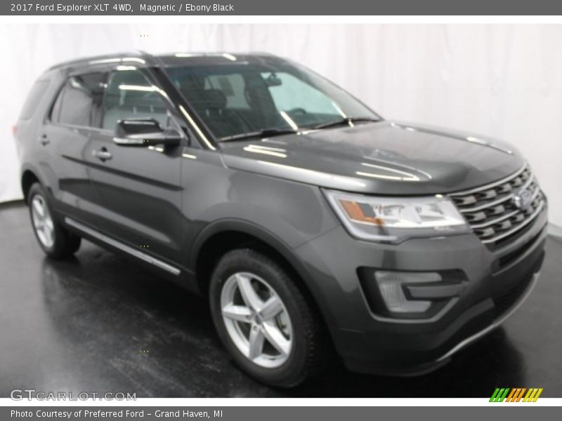 Magnetic / Ebony Black 2017 Ford Explorer XLT 4WD