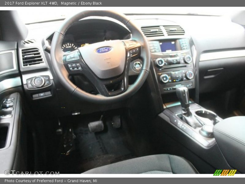 Magnetic / Ebony Black 2017 Ford Explorer XLT 4WD