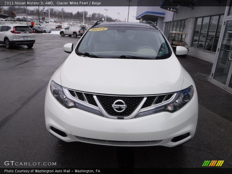 Glacier White Pearl / Beige 2011 Nissan Murano SL AWD