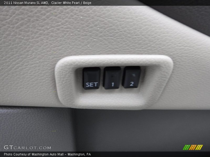 Glacier White Pearl / Beige 2011 Nissan Murano SL AWD