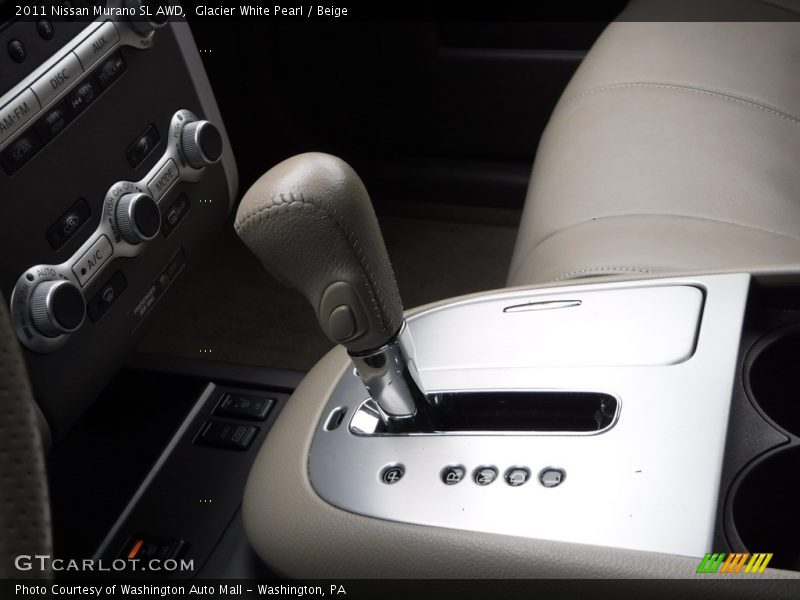 Glacier White Pearl / Beige 2011 Nissan Murano SL AWD