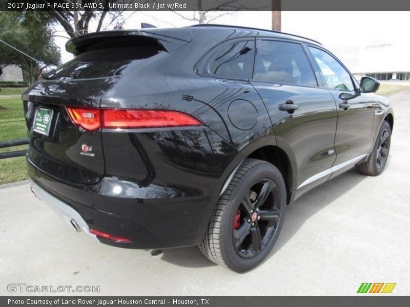 Ultimate Black / Jet w/Red 2017 Jaguar F-PACE 35t AWD S