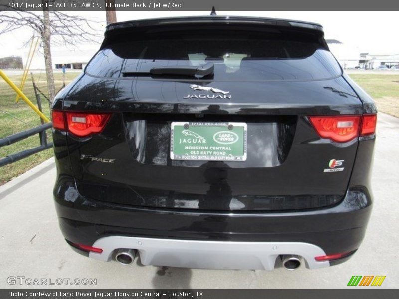 Ultimate Black / Jet w/Red 2017 Jaguar F-PACE 35t AWD S