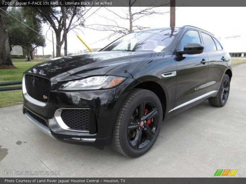 Ultimate Black / Jet w/Red 2017 Jaguar F-PACE 35t AWD S