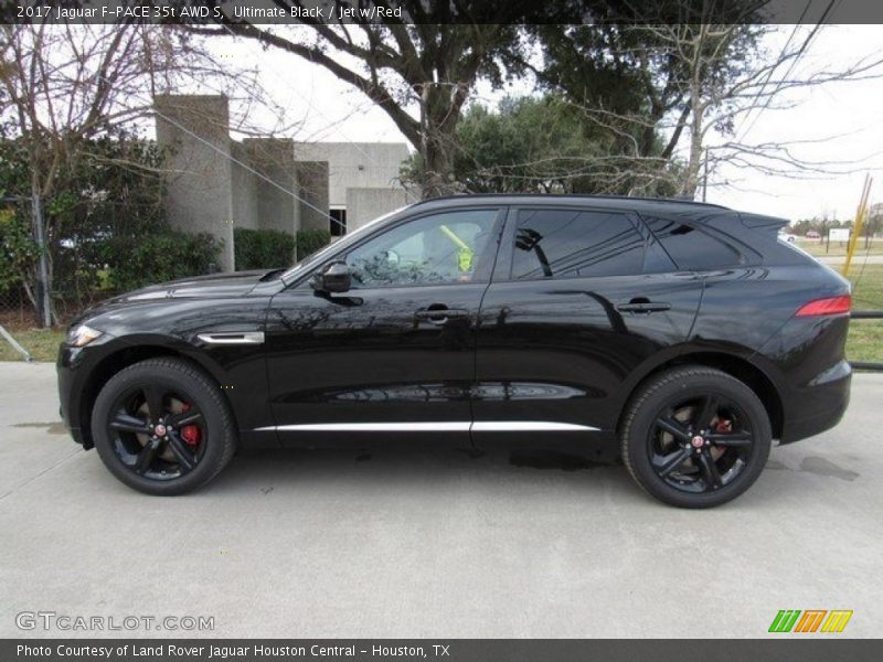 Ultimate Black / Jet w/Red 2017 Jaguar F-PACE 35t AWD S