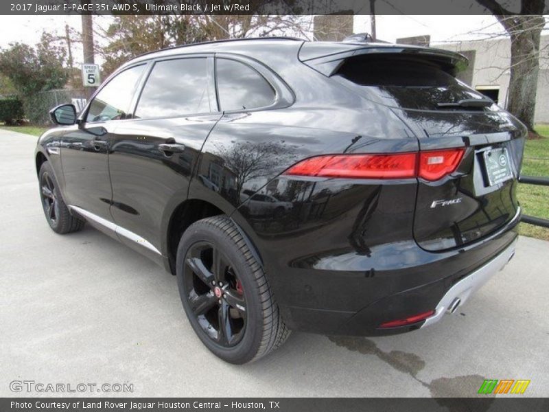 Ultimate Black / Jet w/Red 2017 Jaguar F-PACE 35t AWD S