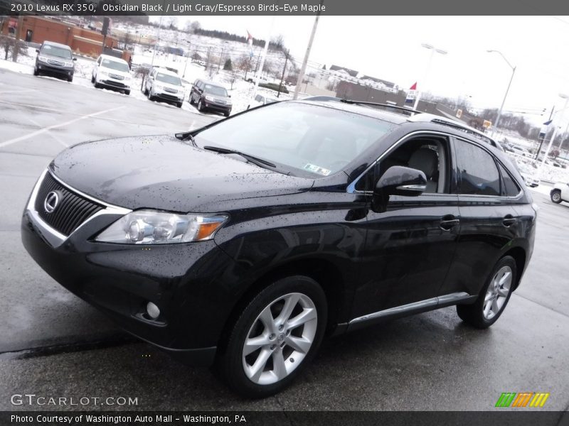 Obsidian Black / Light Gray/Espresso Birds-Eye Maple 2010 Lexus RX 350