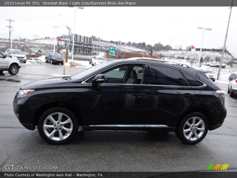 Obsidian Black / Light Gray/Espresso Birds-Eye Maple 2010 Lexus RX 350