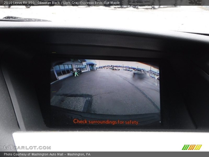 Obsidian Black / Light Gray/Espresso Birds-Eye Maple 2010 Lexus RX 350