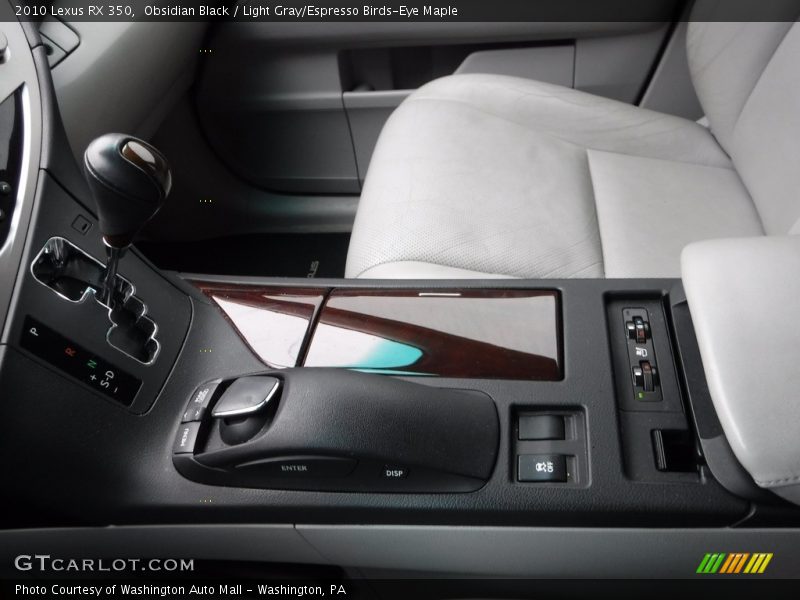Obsidian Black / Light Gray/Espresso Birds-Eye Maple 2010 Lexus RX 350