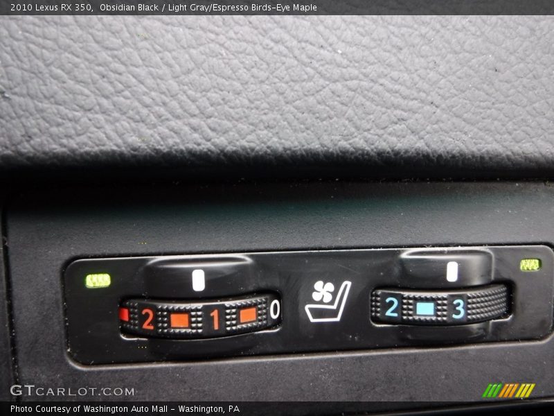 Obsidian Black / Light Gray/Espresso Birds-Eye Maple 2010 Lexus RX 350
