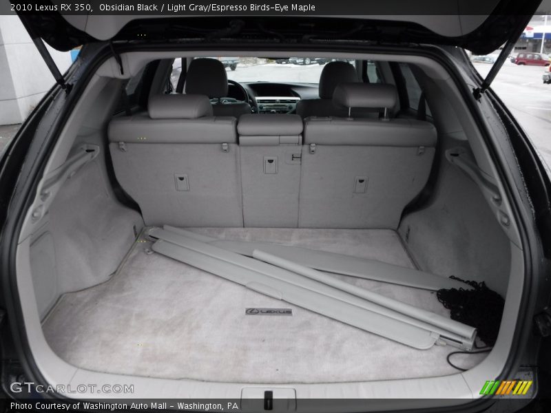 Obsidian Black / Light Gray/Espresso Birds-Eye Maple 2010 Lexus RX 350