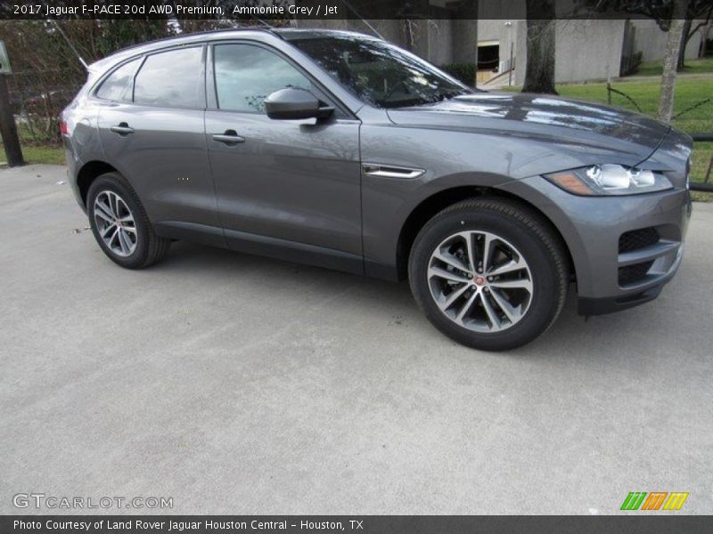 Ammonite Grey / Jet 2017 Jaguar F-PACE 20d AWD Premium
