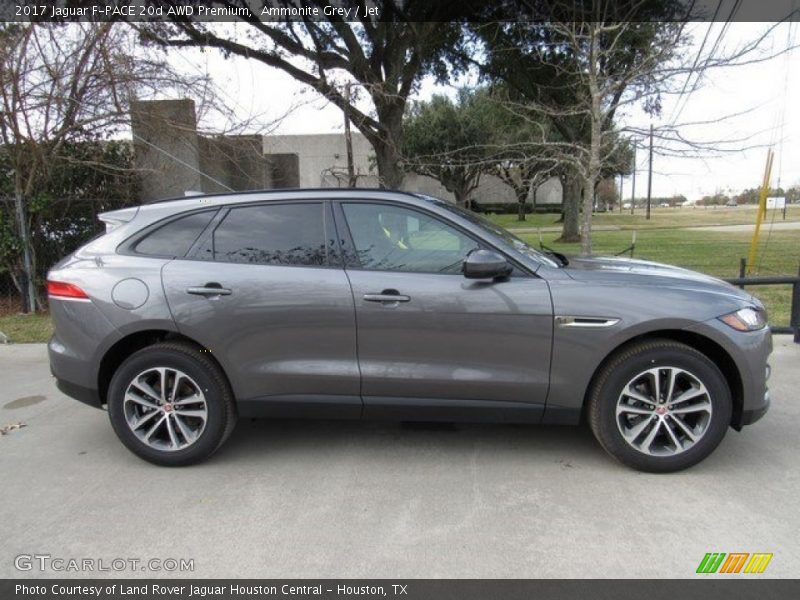 Ammonite Grey / Jet 2017 Jaguar F-PACE 20d AWD Premium