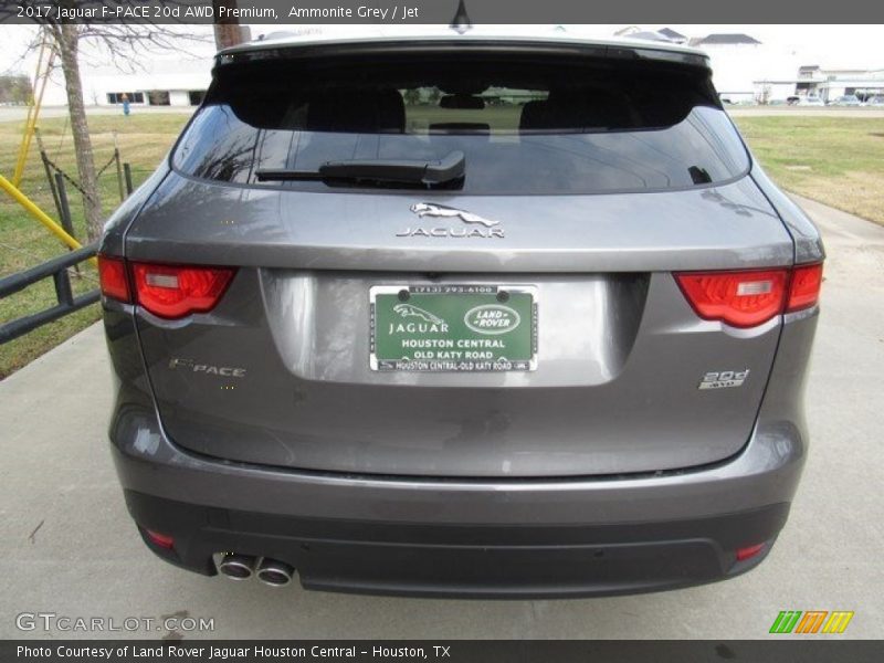 Ammonite Grey / Jet 2017 Jaguar F-PACE 20d AWD Premium