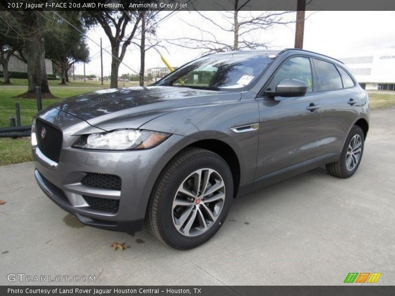 Ammonite Grey / Jet 2017 Jaguar F-PACE 20d AWD Premium