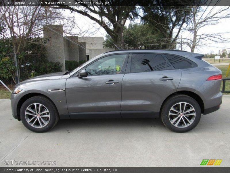Ammonite Grey / Jet 2017 Jaguar F-PACE 20d AWD Premium