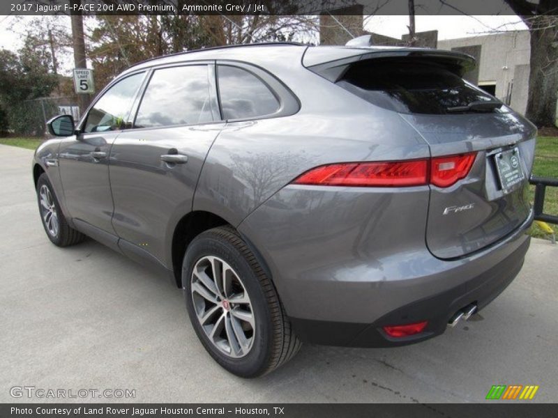 Ammonite Grey / Jet 2017 Jaguar F-PACE 20d AWD Premium
