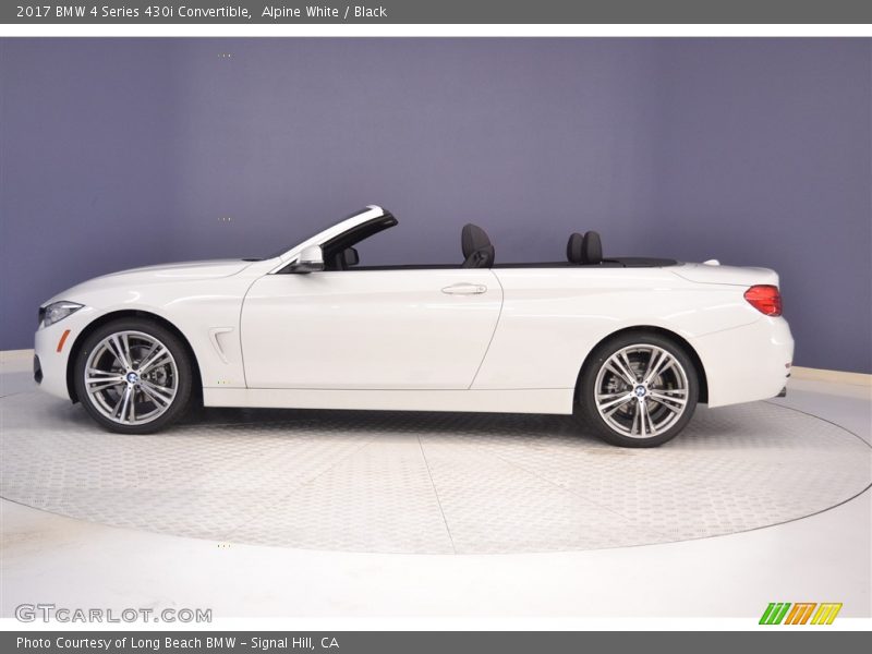 Alpine White / Black 2017 BMW 4 Series 430i Convertible