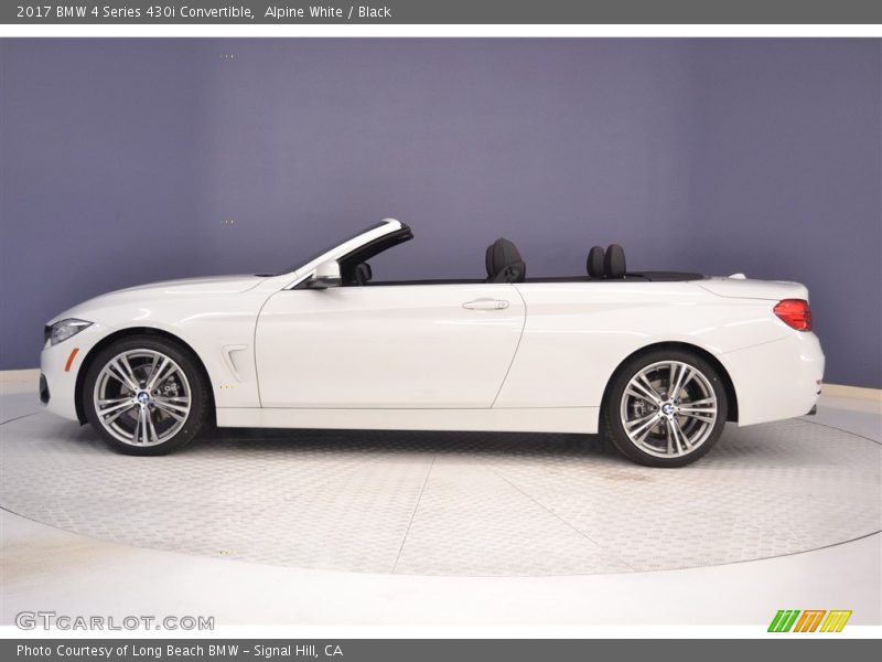 Alpine White / Black 2017 BMW 4 Series 430i Convertible