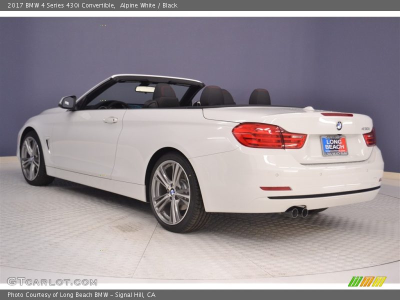 Alpine White / Black 2017 BMW 4 Series 430i Convertible