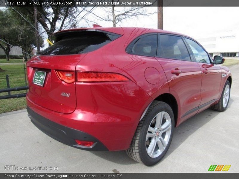 Italian Racing Red / Light Oyster w/Pistachio 2017 Jaguar F-PACE 20d AWD R-Sport