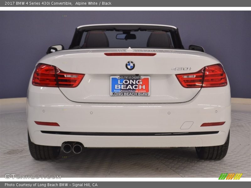 Alpine White / Black 2017 BMW 4 Series 430i Convertible