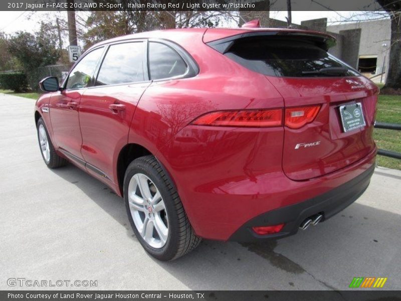Italian Racing Red / Light Oyster w/Pistachio 2017 Jaguar F-PACE 20d AWD R-Sport