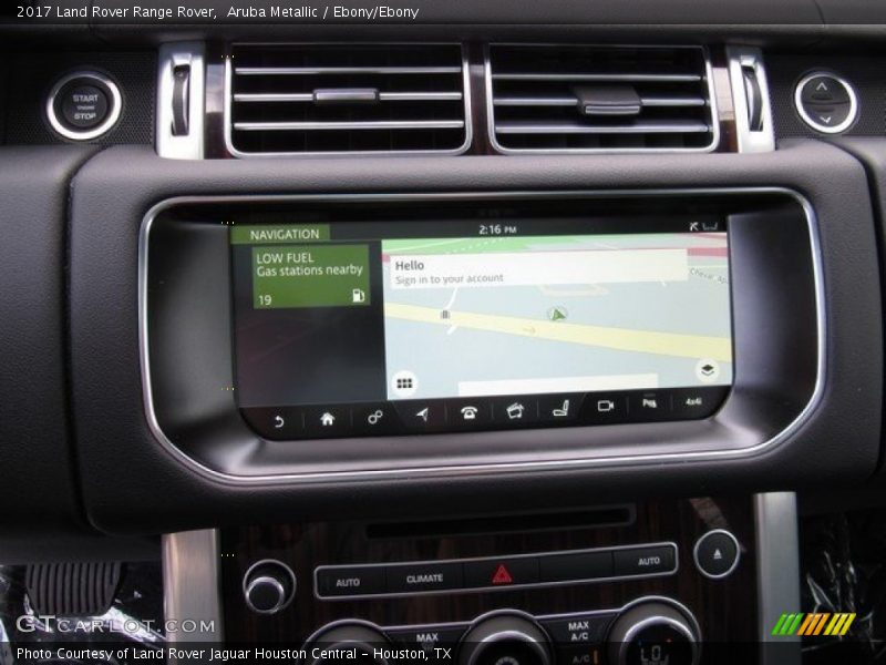 Navigation of 2017 Range Rover 