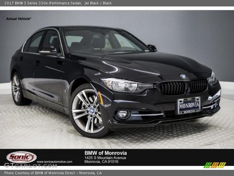Jet Black / Black 2017 BMW 3 Series 330e iPerfomance Sedan
