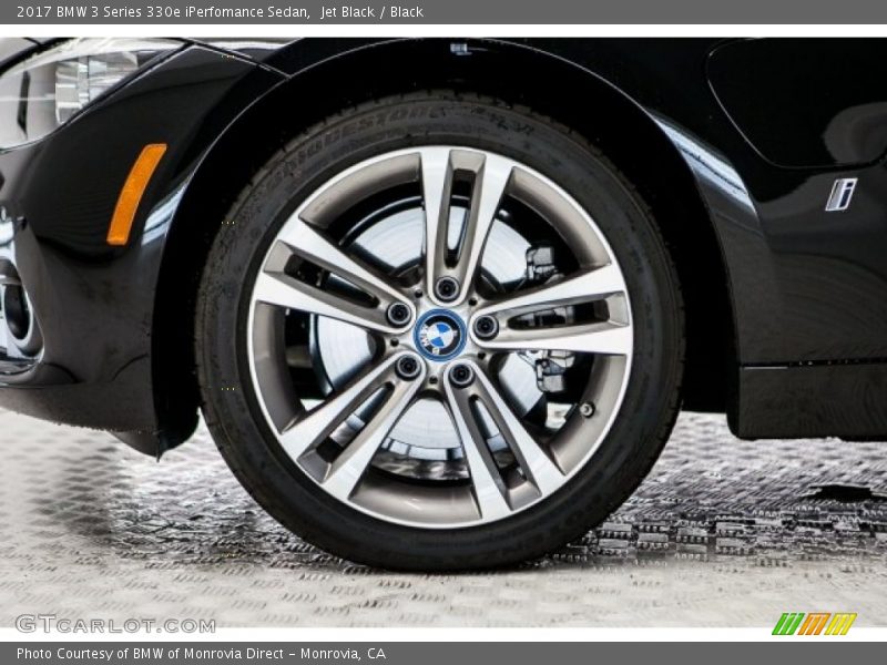 Jet Black / Black 2017 BMW 3 Series 330e iPerfomance Sedan