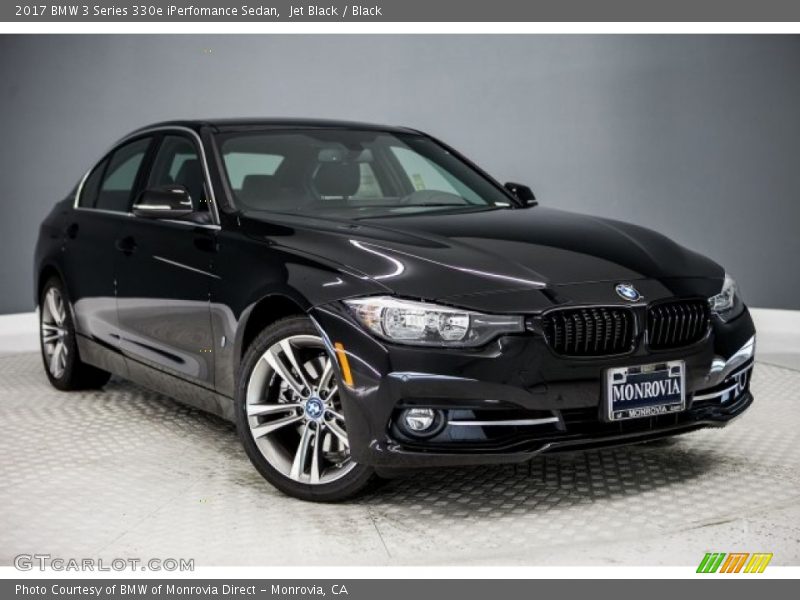 Jet Black / Black 2017 BMW 3 Series 330e iPerfomance Sedan