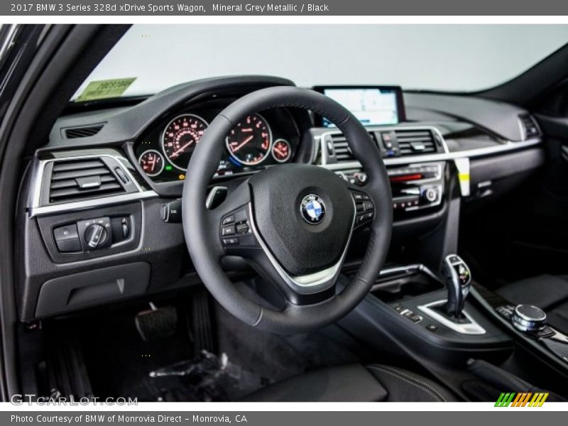 Mineral Grey Metallic / Black 2017 BMW 3 Series 328d xDrive Sports Wagon