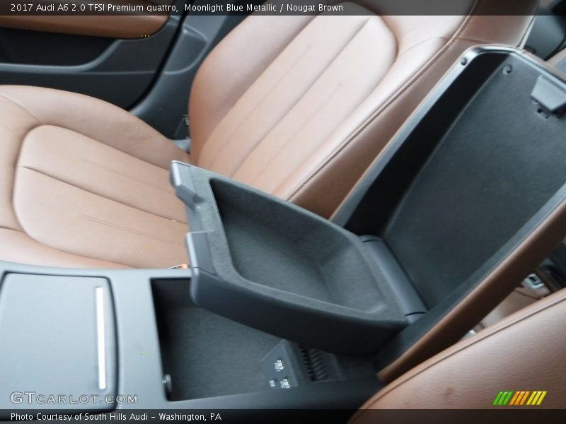 Moonlight Blue Metallic / Nougat Brown 2017 Audi A6 2.0 TFSI Premium quattro
