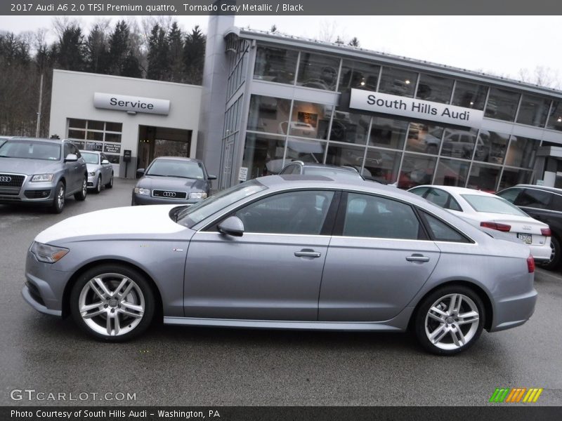 Tornado Gray Metallic / Black 2017 Audi A6 2.0 TFSI Premium quattro