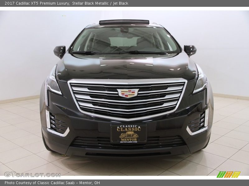 Stellar Black Metallic / Jet Black 2017 Cadillac XT5 Premium Luxury