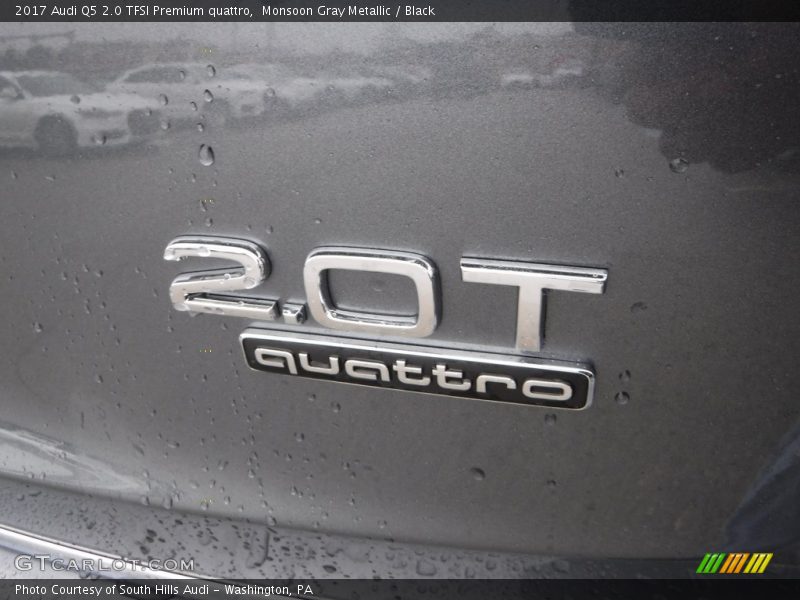 Monsoon Gray Metallic / Black 2017 Audi Q5 2.0 TFSI Premium quattro