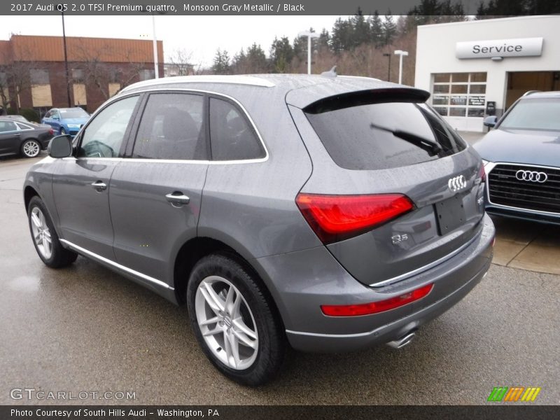 Monsoon Gray Metallic / Black 2017 Audi Q5 2.0 TFSI Premium quattro