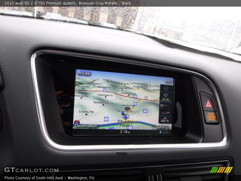 Monsoon Gray Metallic / Black 2017 Audi Q5 2.0 TFSI Premium quattro