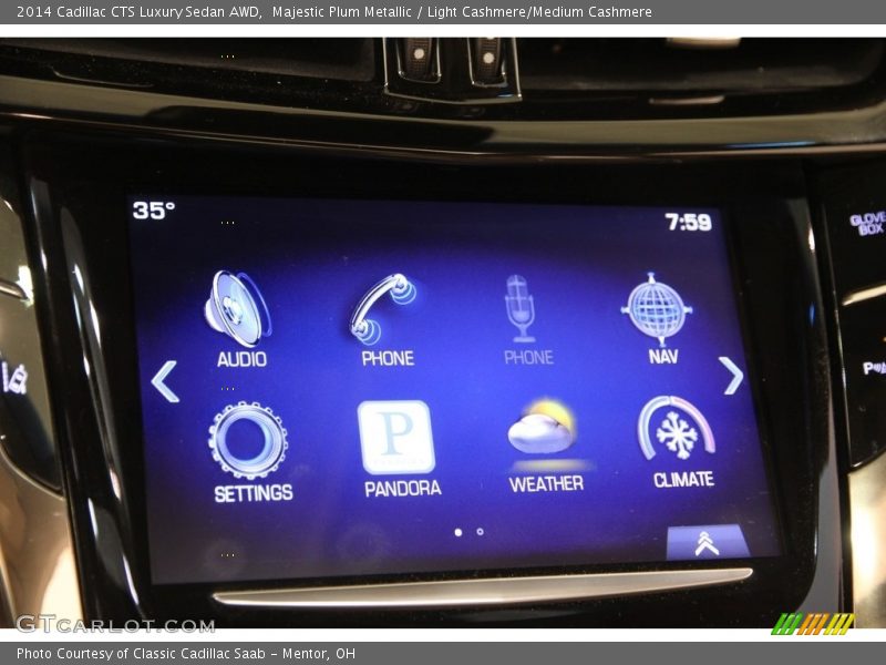 Majestic Plum Metallic / Light Cashmere/Medium Cashmere 2014 Cadillac CTS Luxury Sedan AWD