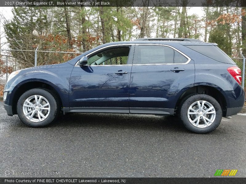 Blue Velvet Metallic / Jet Black 2017 Chevrolet Equinox LT