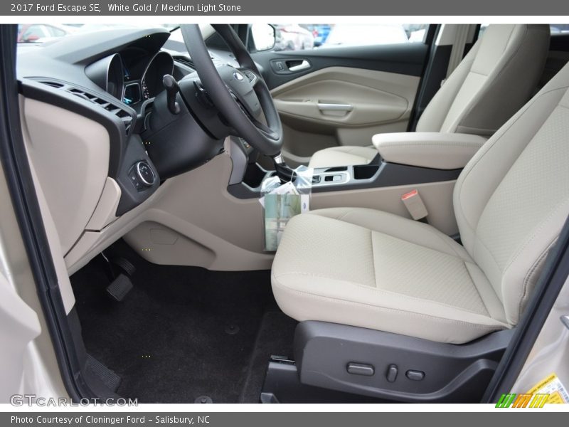 White Gold / Medium Light Stone 2017 Ford Escape SE