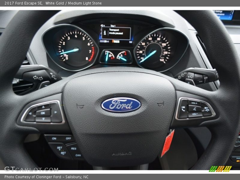 White Gold / Medium Light Stone 2017 Ford Escape SE