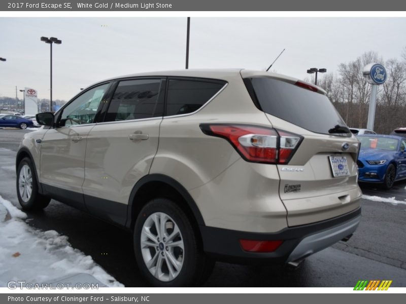 White Gold / Medium Light Stone 2017 Ford Escape SE