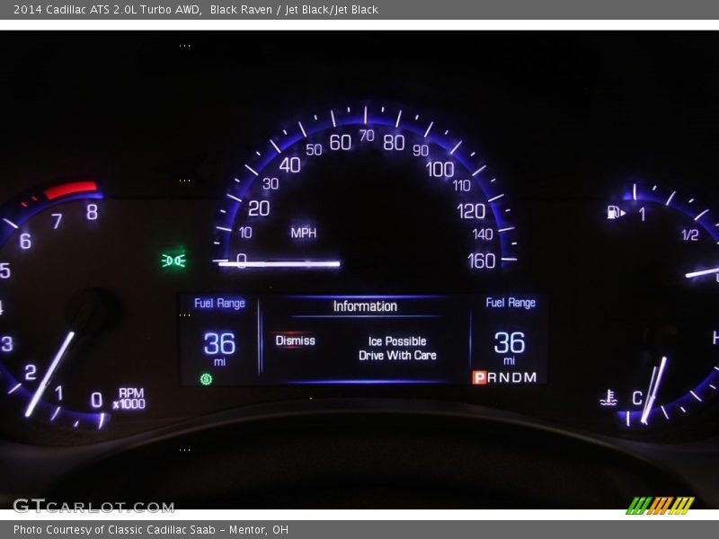 Black Raven / Jet Black/Jet Black 2014 Cadillac ATS 2.0L Turbo AWD